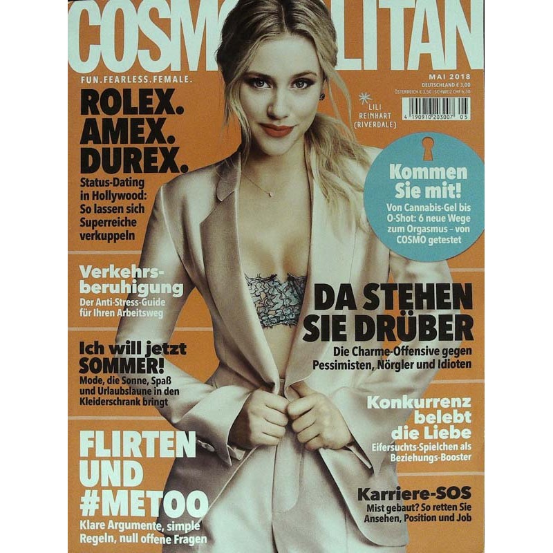 Cosmopolitan 5/Mai 2018 - Lili Reinhart (Riverdale)
