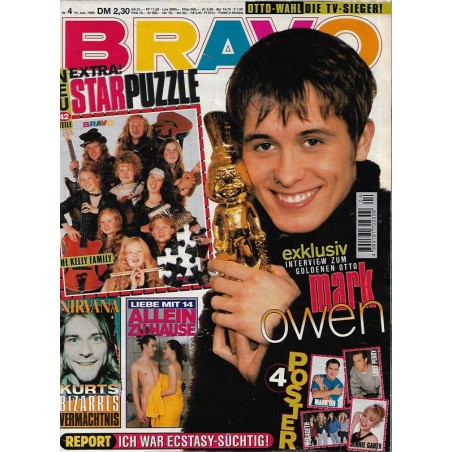 BRAVO Nr.4 / 19 Januar 1995 - Mark Owen exklusiv