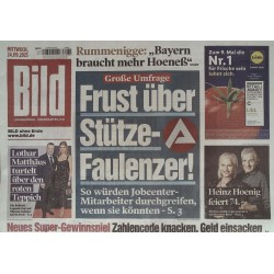 Bild Zeitung Mittwoch, 24 September 2025 - Stütze-Faulenzer!