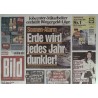 Bild Zeitung Mittwoch, 1 Oktober 2025 - Sonnen-Alarm