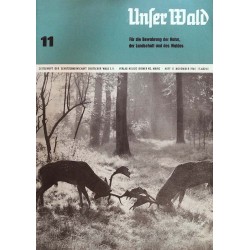 Unser Wald Nr.11 / November 1965 - Zwei Hirsche im Wald