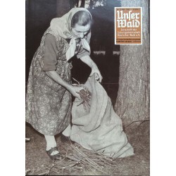 Unser Wald Nr.11 / November 1960 - Reisigsammlerin im Wald