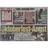 Bild Zeitung Donnerstag, 2 Oktober 2025 - Oktoberfest-Angst