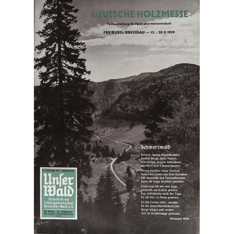Unser Wald Nr.9 / September 1959 - Schwarzwald