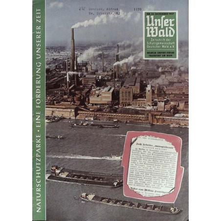 Unser Wald Nr.12 / Dezember 1957 - Naturschutzparke