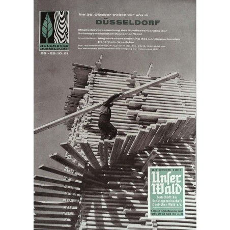 Unser Wald Nr.10 / Oktober 1961 - Holzmesse Düsseldorf