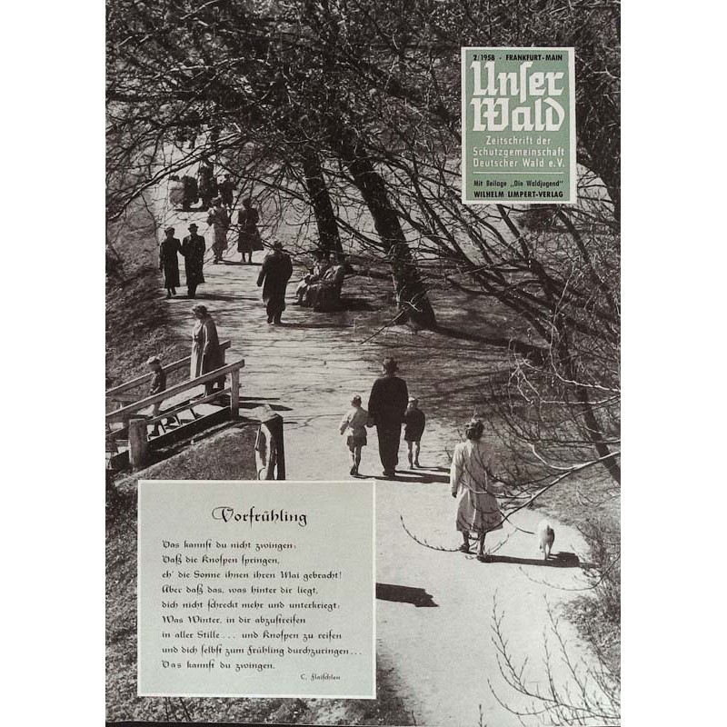 Unser Wald Nr.2 / Februar 1958 - Vorfrühling