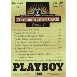 Playboy Chromium Cover Cards Ed. 1 | No.44 | December 1973