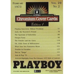 Playboy Chromium Cover Cards Ed. 1 | No.42 | February 1973