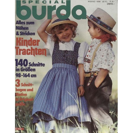 burda Special Nr. 19 von 1990 - Kinder Trachten