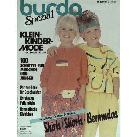 burda Spezial Nr. 02 von 1986 - Shirt, Shorts, Bermudas