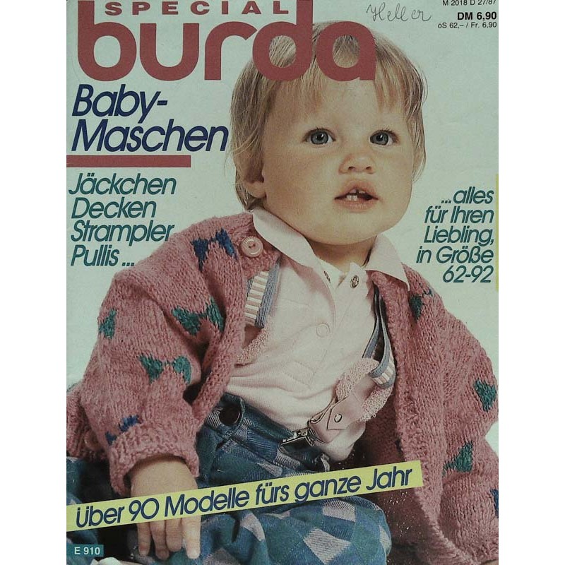 burda Special Nr. 27 von 1987 - Baby-Maschen