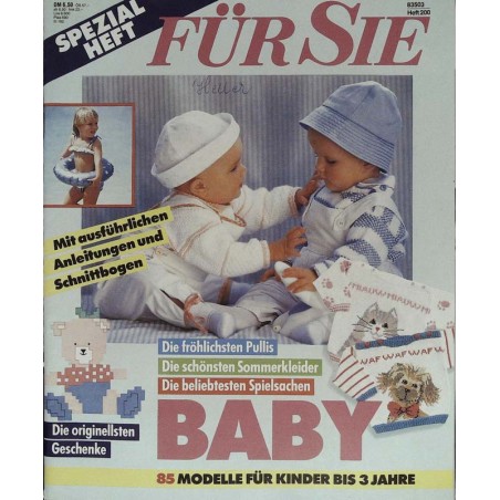 Für Sie Baby Heft 200 - 1989 - 85 Modelle bis 3 Jahre