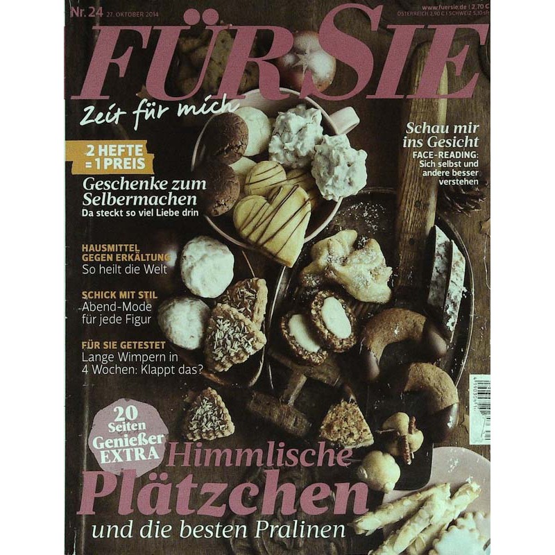 Für Sie Heft 24 / 27 Oktober 2014 - Himmlische Plätzchen