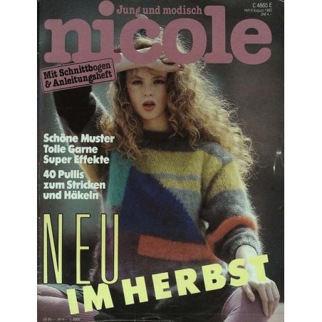 Nicole Heft 8/August von 1983 - Neu im Herbst