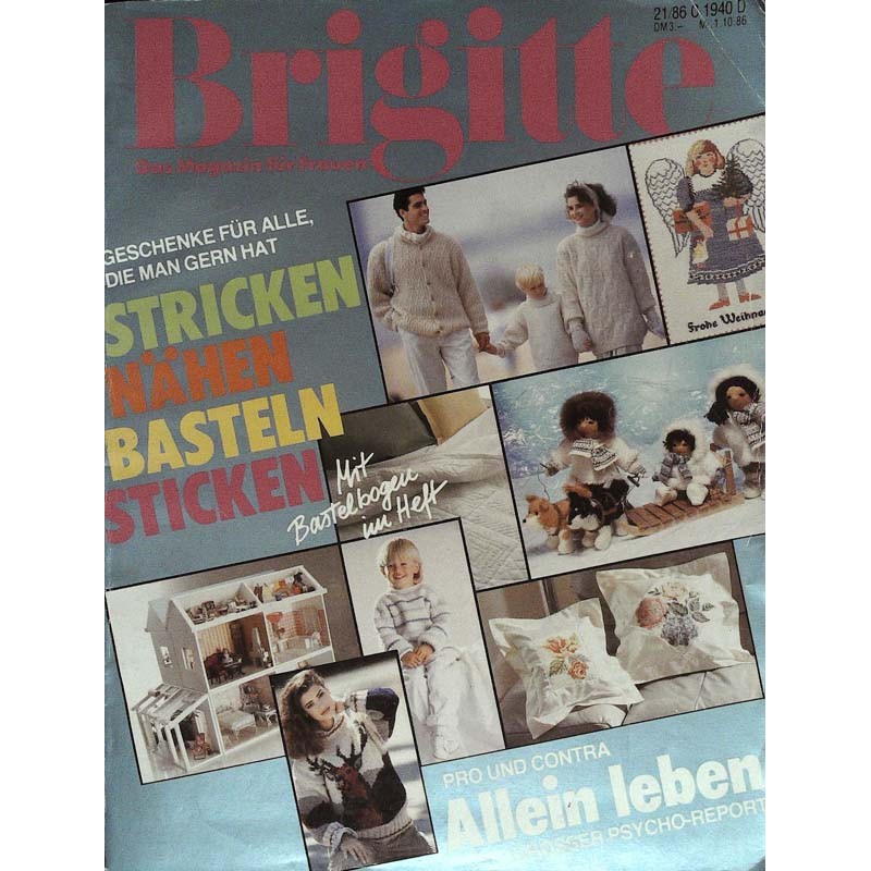 Brigitte Heft 21 / 1 Oktober 1986 - Geschenke für alle