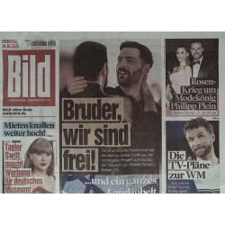 Bild Zeitung Dienstag, 14 Oktober 2025 - Bruder, wir sind frei!