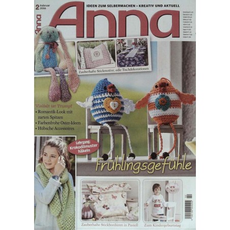 Anna Ideen zum Selbermachen 2/Februar 2016 - Frühlingsgefühle