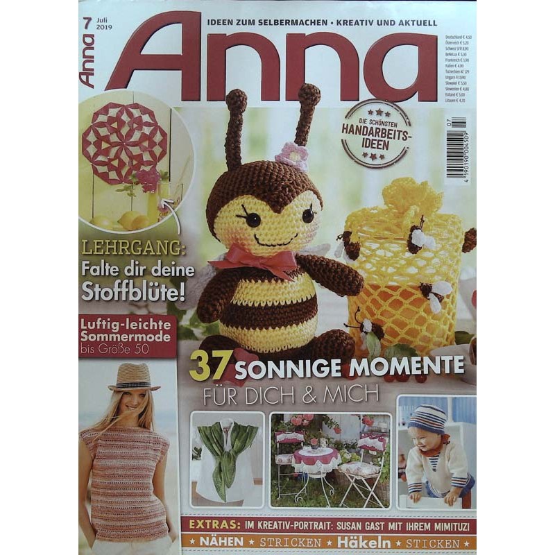 Anna Ideen zum Selbermachen 7/Juli 2019 - 37 Sonnige Momente