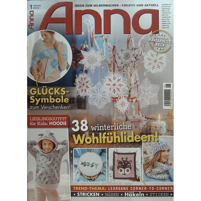 Anna Ideen zum Selbermachen 1/Januar 2019 - 38 Wohlfühlideen