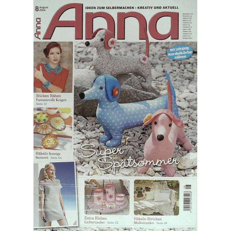 Anna Ideen zum Selbermachen 8/August 2014 - Super Spätsommer