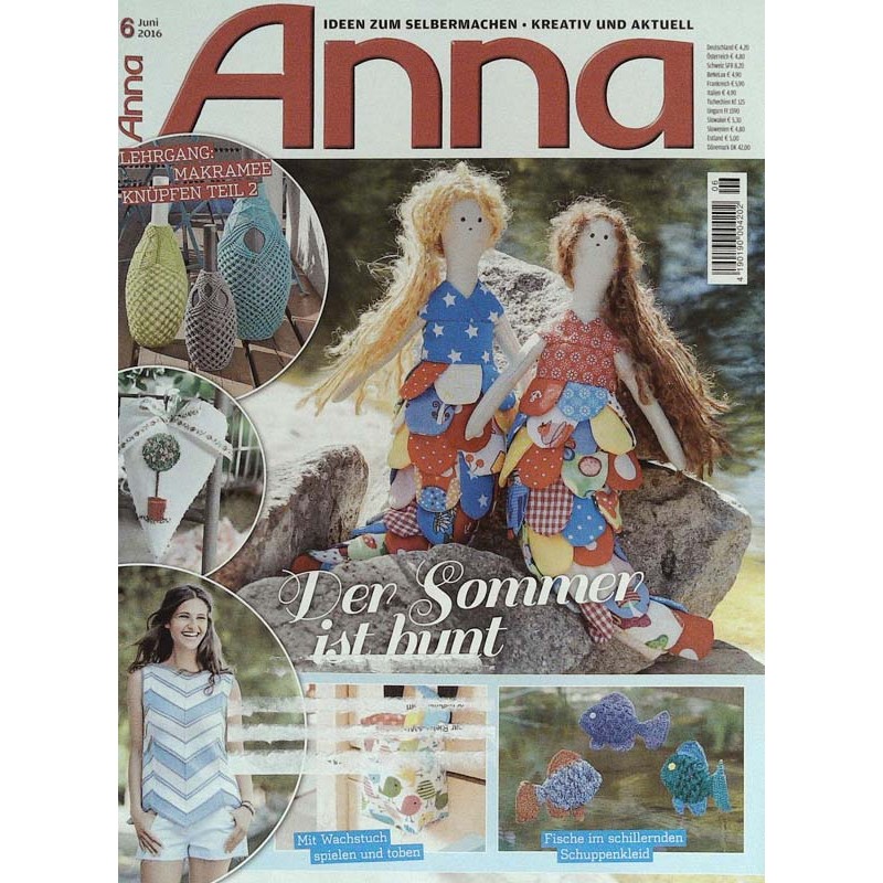 Anna Ideen zum Selbermachen 6/Juni 2016 - Der Sommer ist bunt
