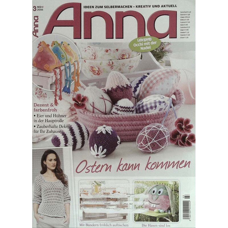 Anna Ideen zum Selbermachen 3/März 2016 - Ostern kann kommen