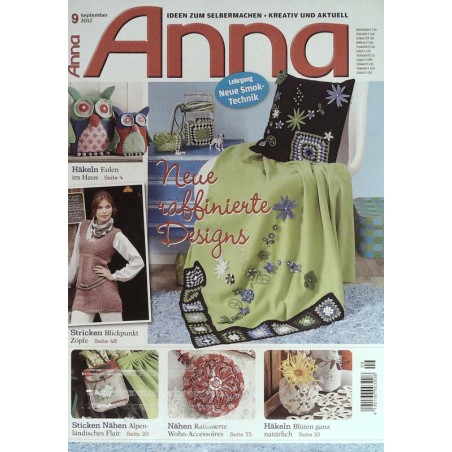 Anna Ideen zum Selbermachen 9/September 2012 - Raffinierte Designs