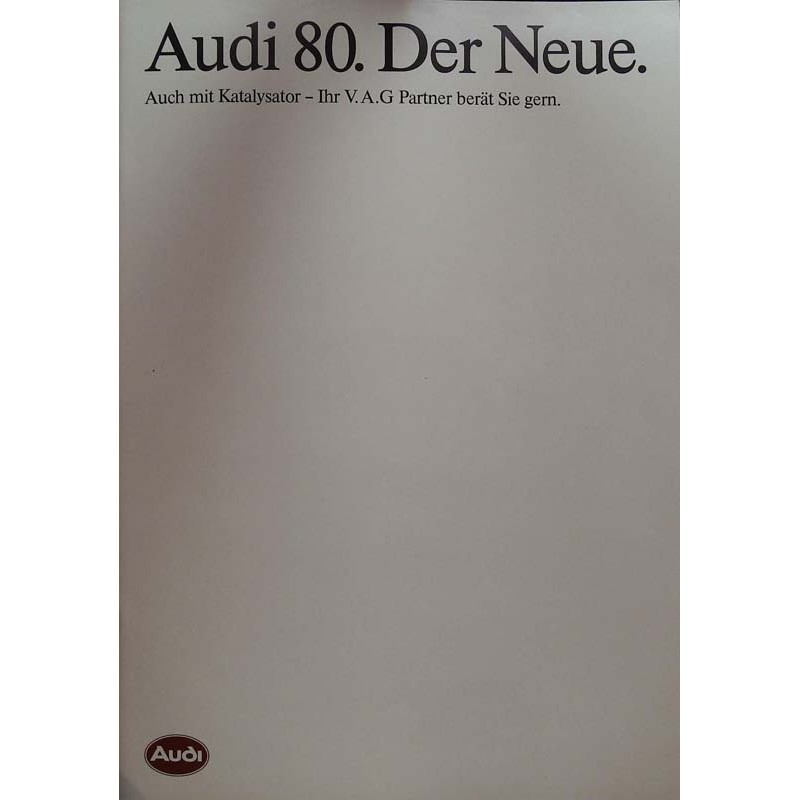 Audi 80. Der Neue. von 1987
