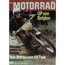 Das Motorrad Nr.15 / 29 Juli 1972 - GP von Belgien