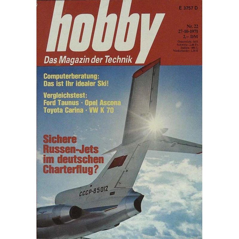 Hobby Nr.22 / 27 Oktober 1971 - Russen Jets
