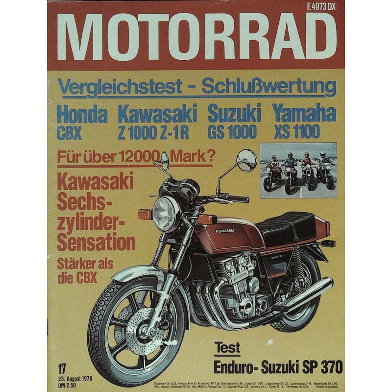 Das Motorrad Nr.17 / 23 August 1978 - Kawasaki
