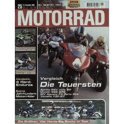 Motorrad Nr.25 / 27 November 1999 - Die Teuersten