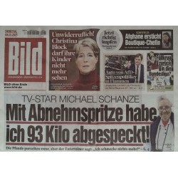 Bild Zeitung Dienstag, 4 November 2025 - Michael Schanze