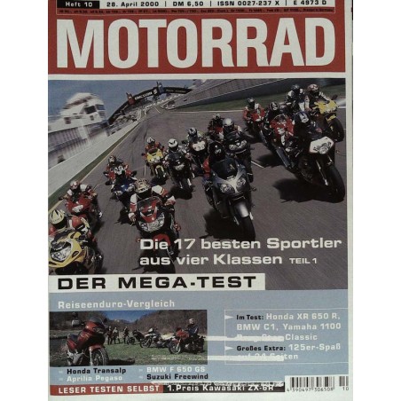 Das Motorrad Nr.10 / 28 April 2000 - Der Mega-Test