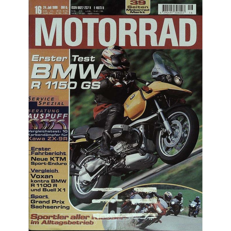 Motorrad Nr.16 / 24 Juli 1999 - BMW R 1150 GS