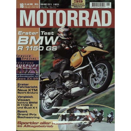 Motorrad Nr.16 / 24 Juli 1999 - BMW R 1150 GS