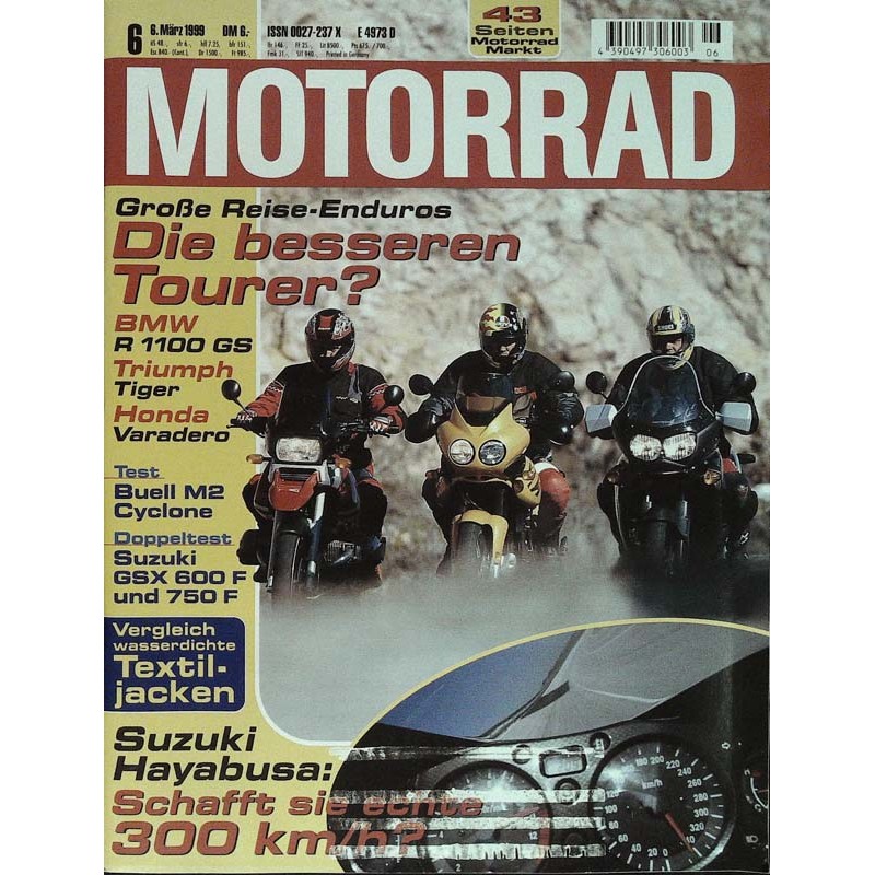 Motorrad Nr.6 / 6 März 1999 - Große Reise-Enduros