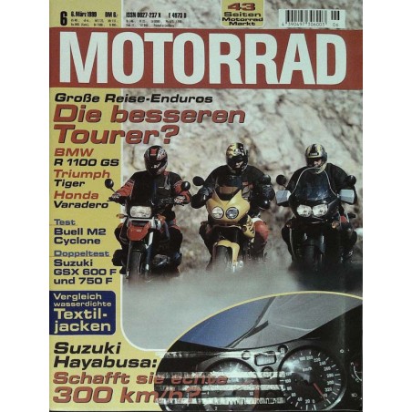 Motorrad Nr.6 / 6 März 1999 - Große Reise-Enduros