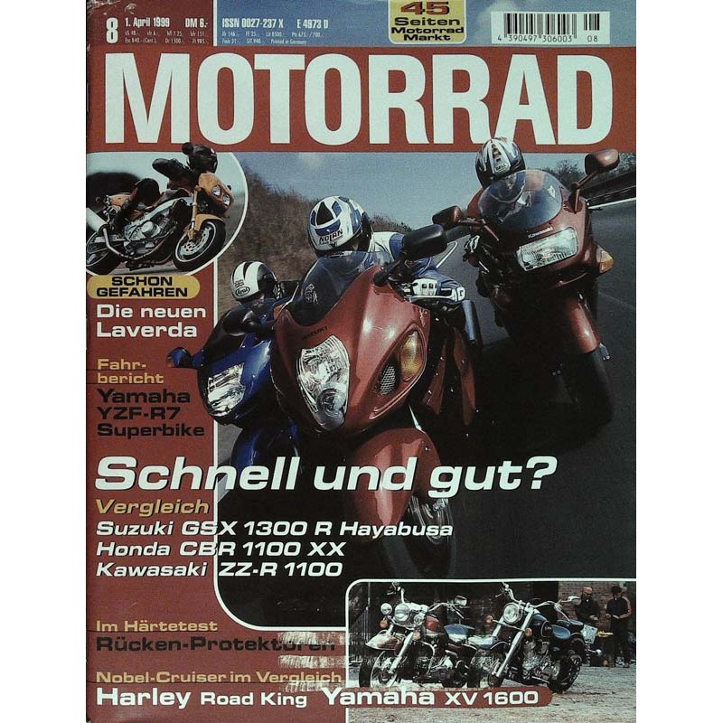 Motorrad Nr.8 / 1 April 1999 - Schnell und gut?