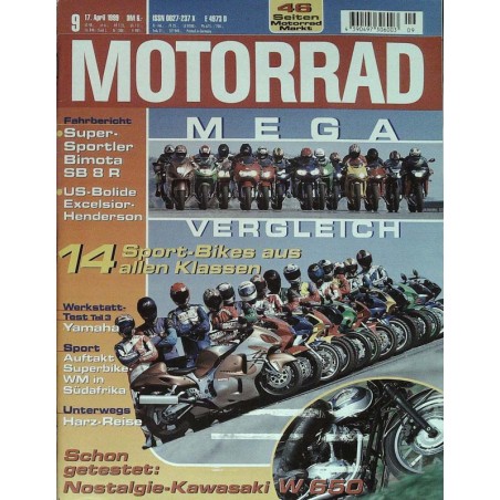 Motorrad Nr.9 / 17 April 1999 - Mega Vergleich