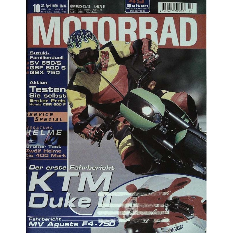 Motorrad Nr.10 / 30 April 1999 - KTM Duke 2
