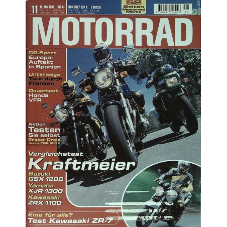 Motorrad Nr.11 / 15 Mai 1999 - Vergleichstest Kraftmeier