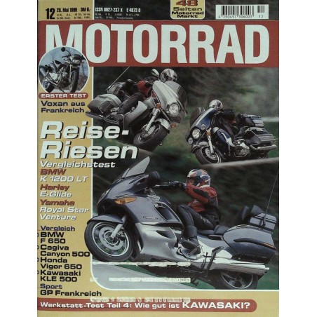 Motorrad Nr.12 / 29 Mai 1999 - Reise-Riesen