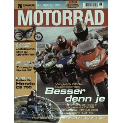 Motorrad Nr.26 / 12 Dezember 1998 - 600er Supersportler
