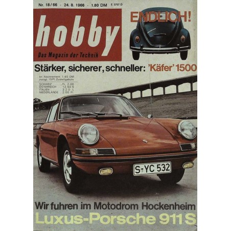 Hobby Nr.18 / 24 August 1966 - Luxus Porsche 911 S