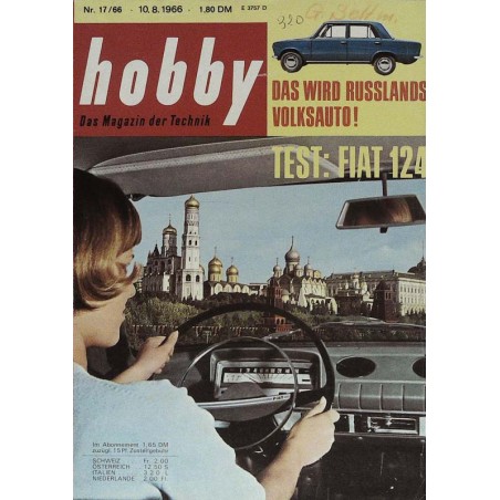 Hobby Nr.17 / 10 August 1966 - Test Fiat 124