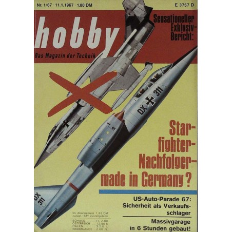 Hobby Nr.1 / 11 Januar 1967 - Starfighter Nachfolger