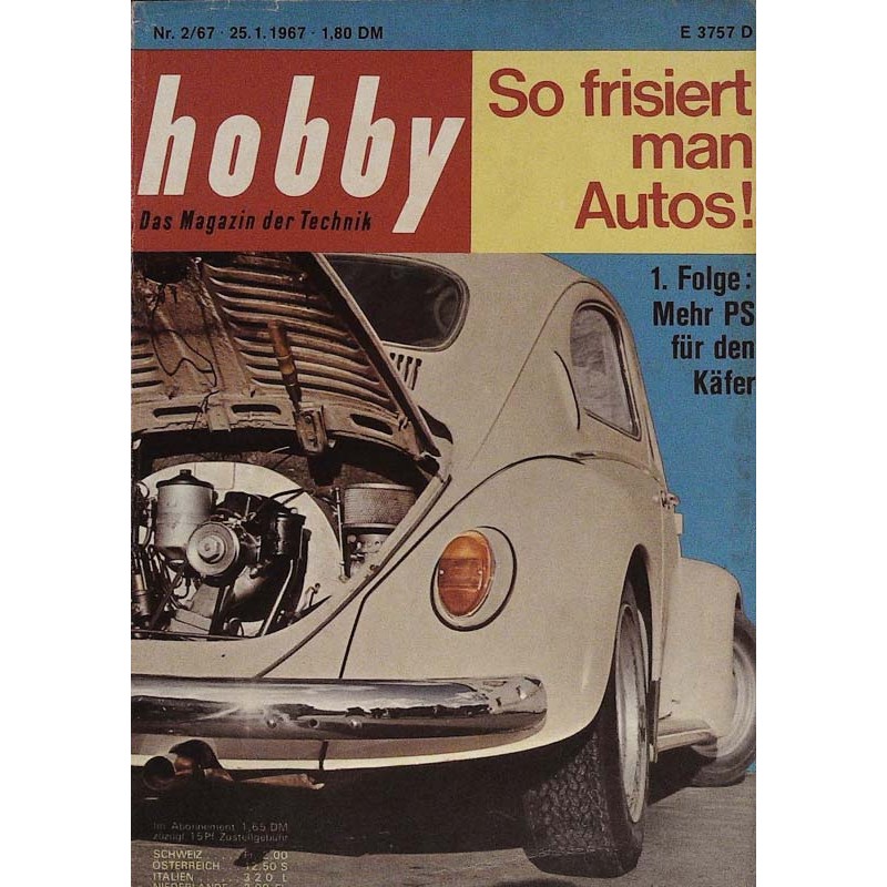 Hobby Nr.2 / 25 Januar 1967 - Mehr PS für den Käfer
