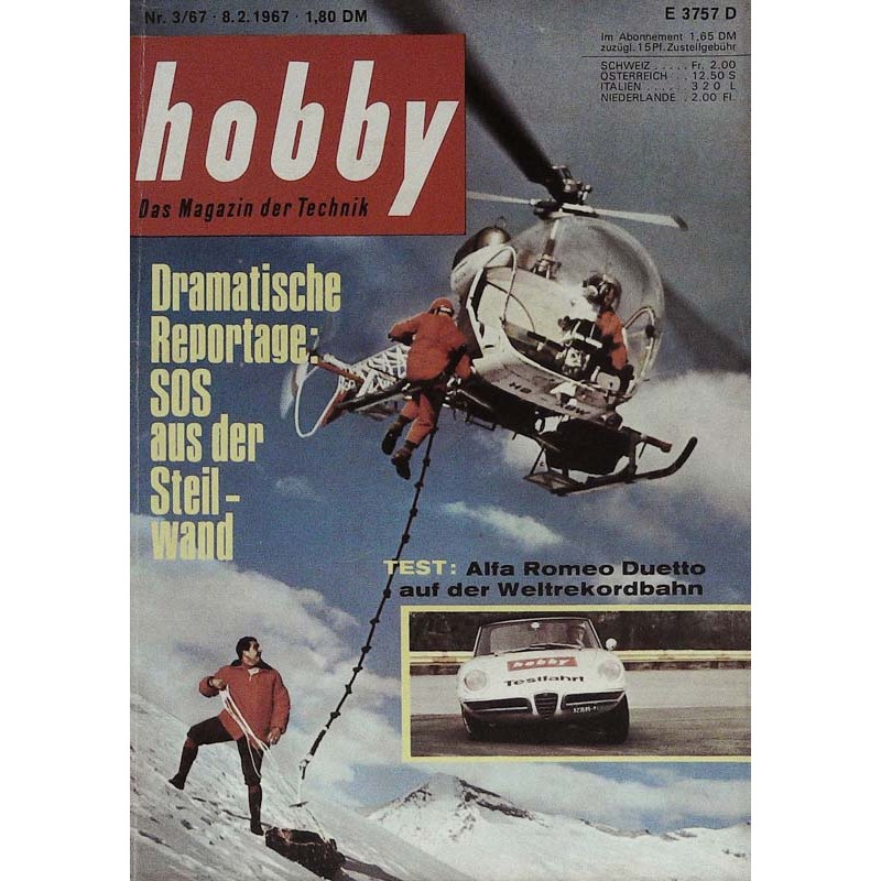 Hobby Nr.3 / 8 Februar 1967 - Dramatische Reportage